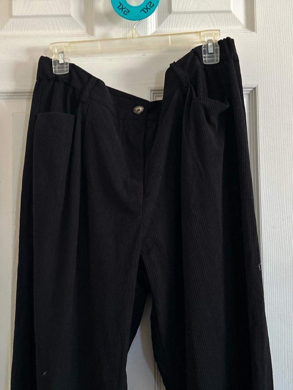XXL. NWOT. corduroy pants Target Black High-Waist Wide-Leg Pants